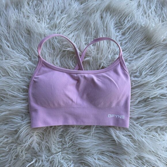 Dfyne Dynamic Backless Sports Bra Light Rose Pink Size XS - Picture 4 of 10
